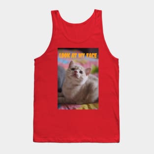 the cats want you to look at her face Tank Top